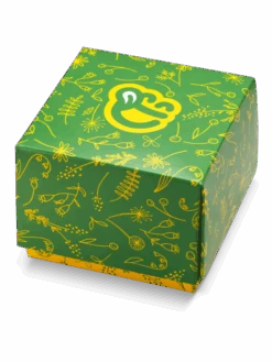 Quadratische Geschenkbox Frühlingsblumen