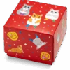Quadratische Geschenkbox Tanzende Hamster -Dedoles GMGBSQ1349 1