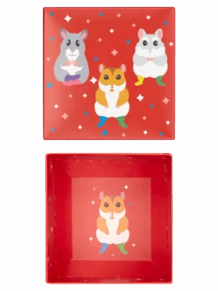 Quadratische Geschenkbox Tanzende Hamster 7 Quadratische Geschenkbox Tanzende Hamster -Dedoles GMGBSQ1349 2