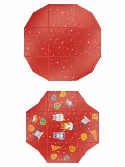 Quadratische Geschenkbox Tanzende Hamster 8 Quadratische Geschenkbox Tanzende Hamster -Dedoles GMGBSQ1349 3