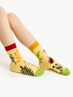 Lustige Kindersocken Käfer Und Wildblumen -Dedoles GMKS1338 2