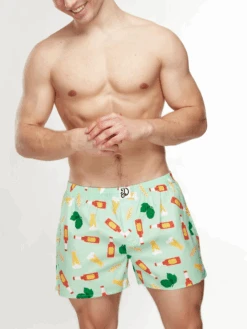 Lustige Shorts Für Männer Bier Und Hopfen -Dedoles GMLB1326 3