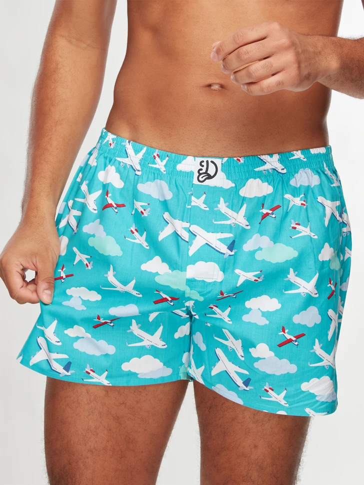 Lustige Shorts Für Männer Flugzeuge Und Wolken 6 Lustige Shorts Für Männer Flugzeuge Und Wolken – Bild 4