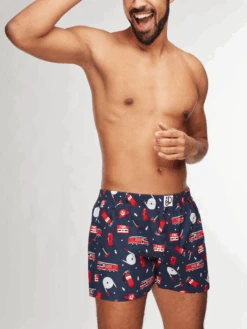 Lustige Shorts Für Männer Feuerwehrmann -Dedoles GMLB228 3