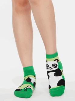 Lustige Knöchelsocken Panda Und Streifen -Dedoles GMLS249 2
