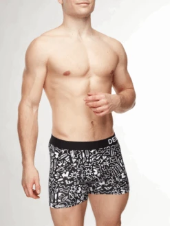 Lustige Boxershorts Für Männer Kritzeleien -Dedoles GMMT147 3
