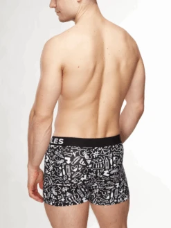 Lustige Boxershorts Für Männer Kritzeleien -Dedoles GMMT147 4