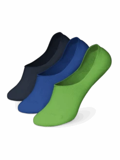 3er-Pack No-Show-Socken Aus Baumwolle Natur