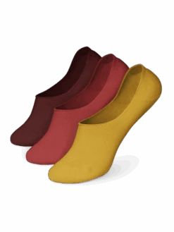 3er-Pack No-Show-Socken Aus Baumwolle Herbst