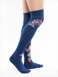 Lustige Überkniestrümpfe Wilde Blumen -Dedoles GMOKS1115 3