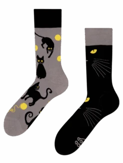 Lustige Socken Katzenaugen