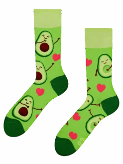 Lustige Socken Avocado-Liebe