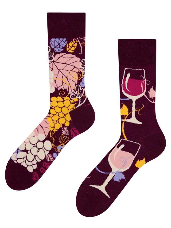 Lustige Socken Rotwein 3 Lustige Socken Rotwein