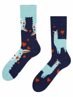 Lustige Socken Lama Und Herzen