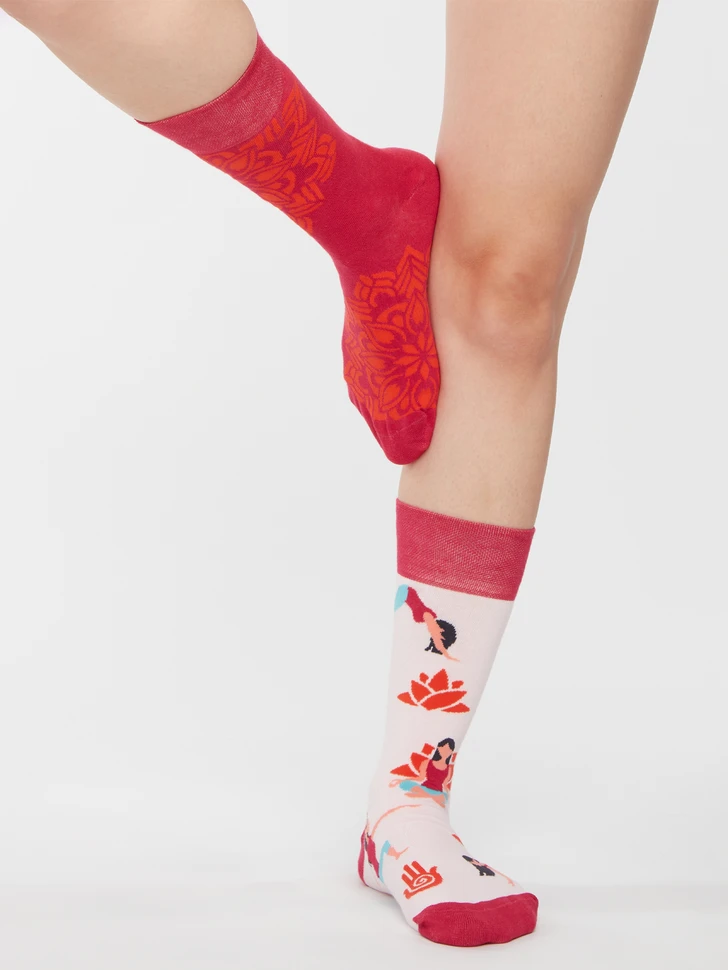 Lustige Socken Yoga Mandala 4 Lustige Socken Yoga Mandala – Bild 2