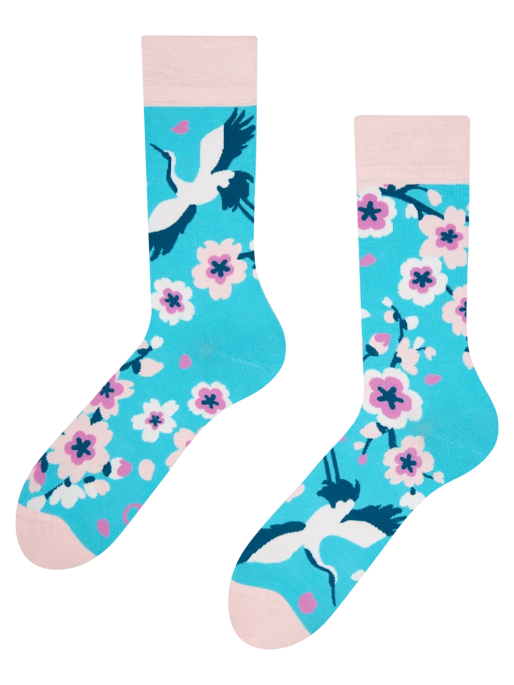 Lustige Socken Sakura Und Reiher 3 Lustige Socken Sakura Und Reiher