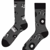 Lustige Socken Aus Recycelter Baumwolle Schwarz Und Weiß Musik -Dedoles GMRS1377 1