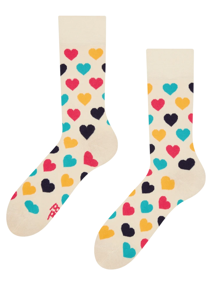 Lustige Socken Bunte Herzen 3 Lustige Socken Bunte Herzen