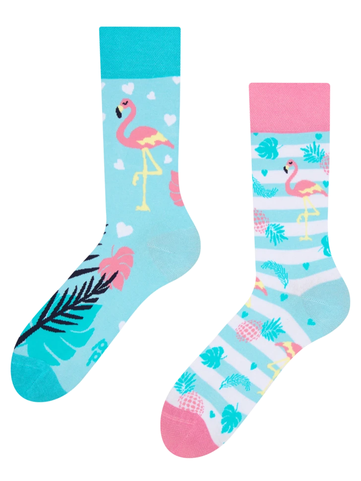 Lustige Socken Liebes-Flamingos 3 Lustige Socken Liebes-Flamingos