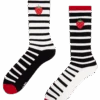 Lustige Sportsocken Schwarzweiße Erdbeere -Dedoles GMSS1162 1