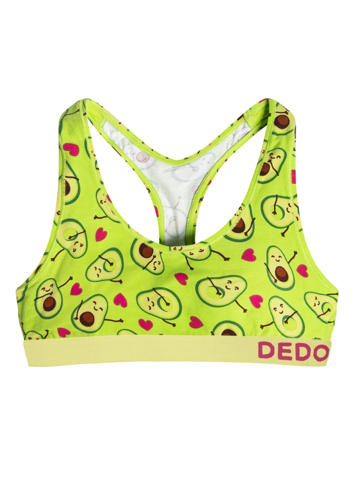 Lustige Damenbralette Avocado-Liebe 3 Lustige Damenbralette Avocado-Liebe