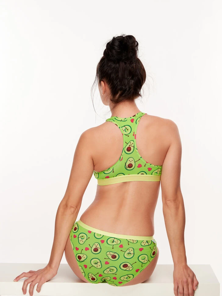 Lustige Damenbralette Avocado-Liebe 6 Lustige Damenbralette Avocado-Liebe – Bild 4