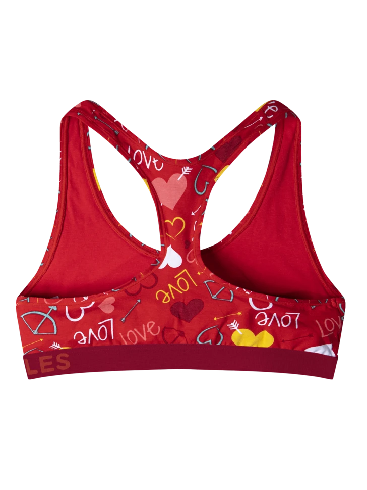 Lustige Damenbralette Herzen 4 Lustige Damenbralette Herzen – Bild 2