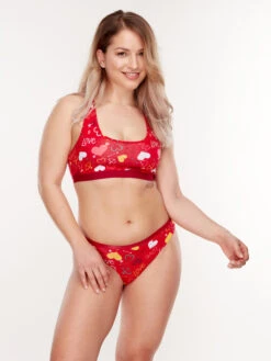 Lustige Damenbralette Herzen 11 Lustige Damenbralette Herzen -Dedoles GMWB110 3