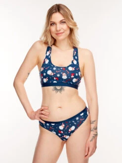 Lustige Damenbralette Weihnachtsmann -Dedoles GMWB125 5