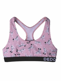 Lustige Damenbralette Rosa Dalmatiner