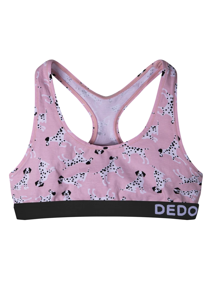 Lustige Damenbralette Rosa Dalmatiner 3 Lustige Damenbralette Rosa Dalmatiner