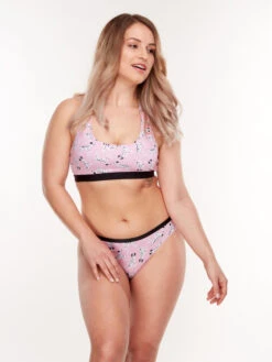 Lustige Damenbralette Rosa Dalmatiner 11 Lustige Damenbralette Rosa Dalmatiner -Dedoles GMWB146 3