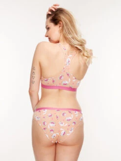 Lustige Damenbralette Wassermelonen-Katze -Dedoles GMWB183 4