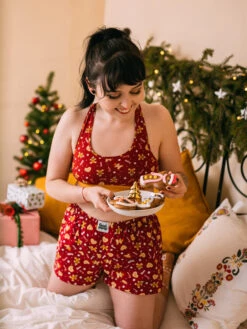 Lustige Damenbralette Lebkuchen-Welt -Dedoles Gingerbread World 5