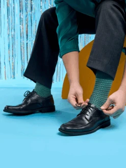 Pastellgrüne Jacquard-Socken 13 Pastellgrüne Jacquard-Socken -Dedoles Green 3