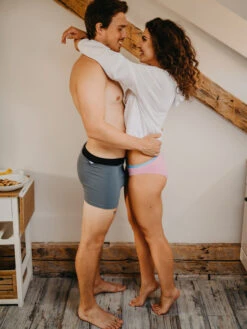 Herren Boxershorts Grau -Dedoles Grey Basic Men s Trunks 3