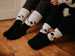 Lustige Warme Socken Für Kinder Glücklicher Panda -Dedoles Happy Panda 3