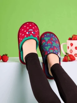 Lustige Hausschuhe Für Kinder Glückliche Erdbeeren -Dedoles Happy Strawberries 4