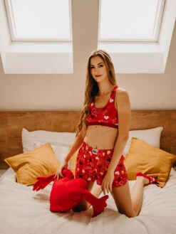 Lustige Damenshorts Herzen -Dedoles Hearts 4