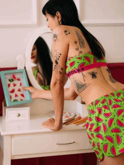 Lustige Damenshorts Saftige Wassermelone -Dedoles Juicy Watermelon 10