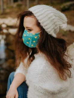 Lustige Antibakterielle Gesichtsmaske Enten - Größe „Klein“ -Dedoles Kids Antibacterial Face Mask Ducks 1