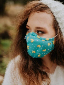 Lustige Antibakterielle Gesichtsmaske Enten - Größe „Klein“ -Dedoles Kids Antibacterial Face Mask Ducks 5