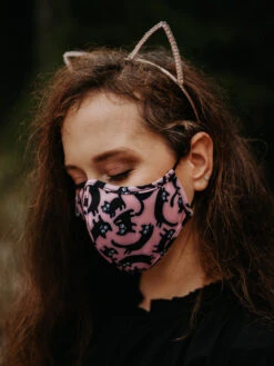 Lustige Antibakterielle Gesichtsmaske Rosa Katzen - Größe „Mittelgroß“ 15 Lustige Antibakterielle Gesichtsmaske Rosa Katzen - Größe „Mittelgroß“ -Dedoles Kids Antibacterial Face Mask Pink Cats 5
