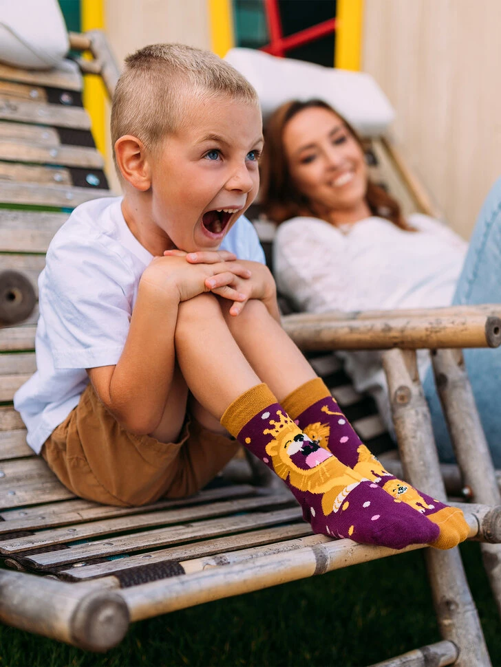Lustige Kindersocken König Des Dschungels 4 Lustige Kindersocken König Des Dschungels – Bild 2