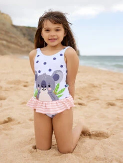 Lustiger Badeanzug Für Mädchen Koala-Freund -Dedoles Koala Friend 1