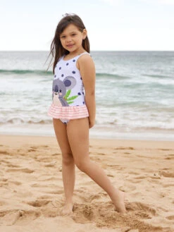 Lustiger Badeanzug Für Mädchen Koala-Freund -Dedoles Koala Friend 2