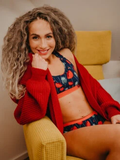 Lustige Damenbralette Marienkäfer Und Mohnblumen -Dedoles Ladybugs Poppy Flowers 7