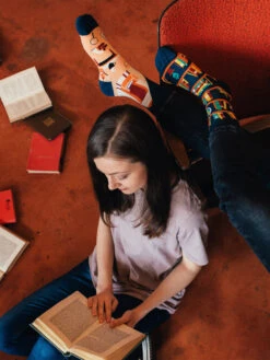 Lustige Socken Bibliothek -Dedoles Library 5