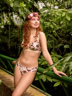 Lustige Nahtlose Brasilianische Schlüpfer Für Damen Lilienblüten -Dedoles Lily Flowers 12 1