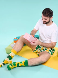 Lustige Shorts Für Männer Limette Und Zitrone -Dedoles Lime Lemon 3